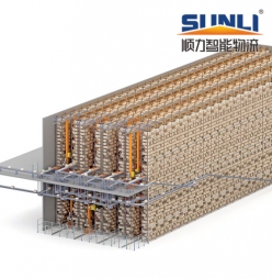 Automatic three-dimensional library shelves